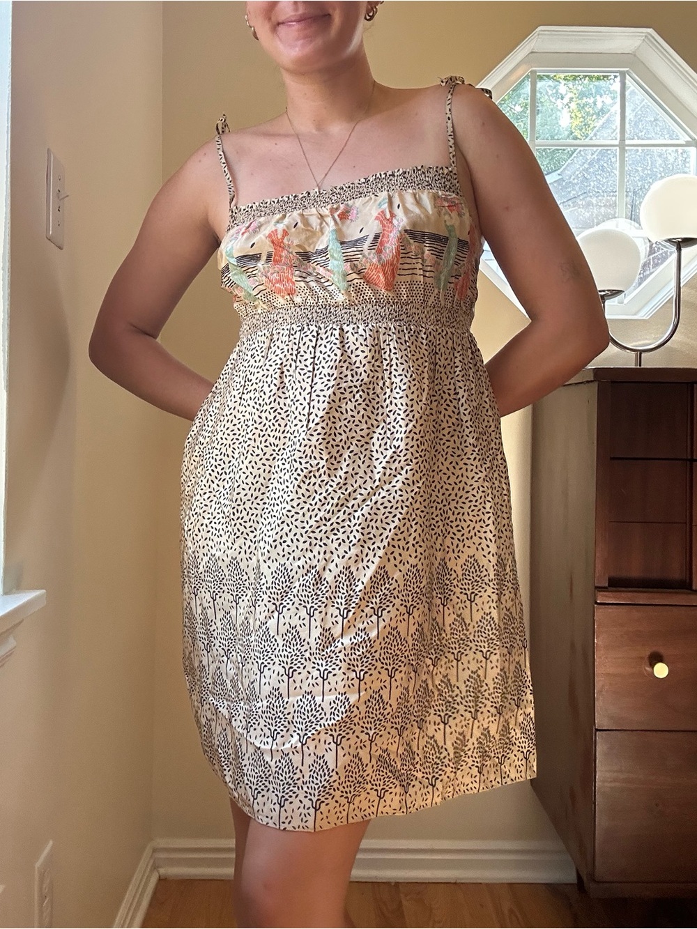 Silk tank dress